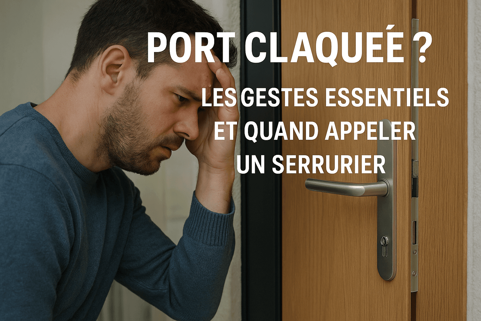 Image pour Porte Claquée ? Les Gestes Essentiels et Quand Appeler un Serrurier